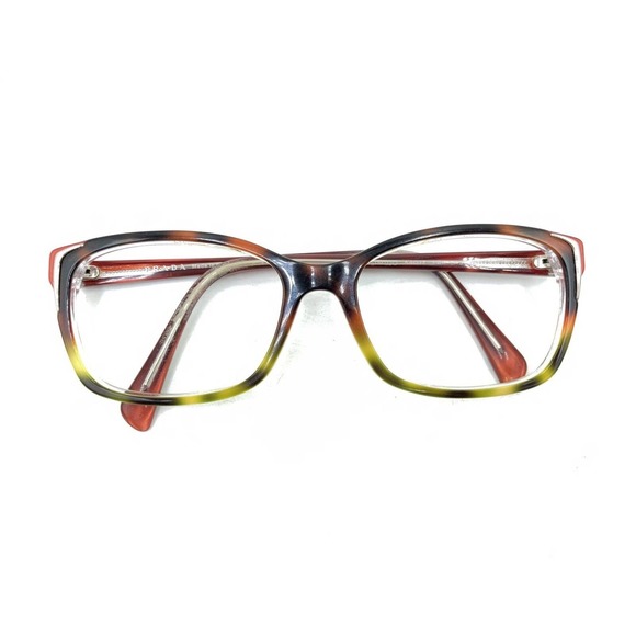 Prada SPR02O FAK-0A5 Tortoise Orange Red Brown Sunglasses Frames 54-17 140 Italy - Picture 12 of 12